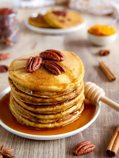 Pancakes à la citrouille {vegan}